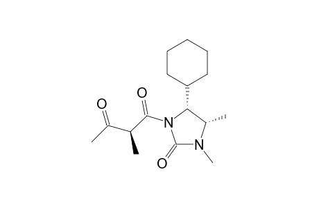 (2S)-1-[(4S,5R)-5-cyclohexyl-2-keto-3,4-dimethyl-imidazolidin-1-yl]-2-methyl-butane-1,3-dione