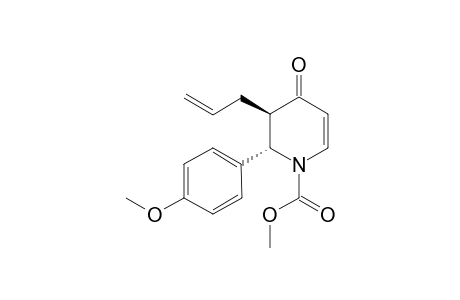 (2S,3R)-methyl 3-allyl-2-(4-methoxyphenyl)-4-oxo-3,4-dihydropyridine-1(2H)-carboxylate