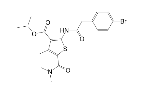 isopropyl 2-{[(4-bromophenyl)acetyl]amino}-5-[(dimethylamino)carbonyl]-4-methyl-3-thiophenecarboxylate