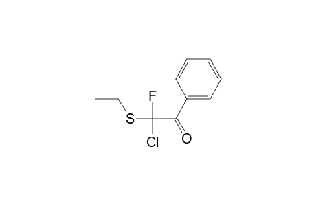 2-Chloro-2-(ethylthio)-2-fluoro-1-phenylethanone