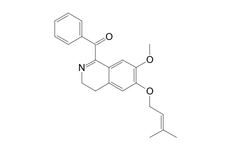 1-BENZOYL-6-ISOPENTENYLOXY-7-METHOXY-3,4-DIHYDROISOQUINOLINE