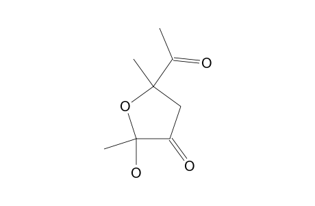 5-ACETYLTETRAHYDRO-2-HYDROXY-2,5-DIMETHYL-3-OXOFURAN