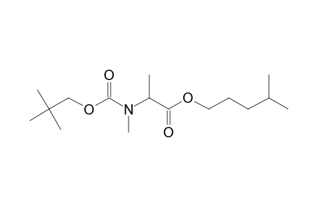 Alanine, N-methyl-N-neopentyloxycarbonyl-, isohexyl ester