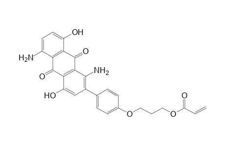 2-Propenoic acid, 3-[4-(1,5-diamino-9,10-dihydro-4,8-dihydroxy-9,10-dioxo-2-anthracenyl)phenoxy]propyl ester