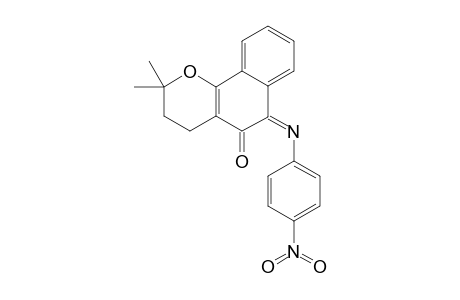 2,2-DIMETHYL-(Z)-6-(4-NITROPHENYLIMINO)-3,4,5,6-TETRAHYDRO-2H-NAPHTHO-[1,2-B]-OXIN-5-ONE
