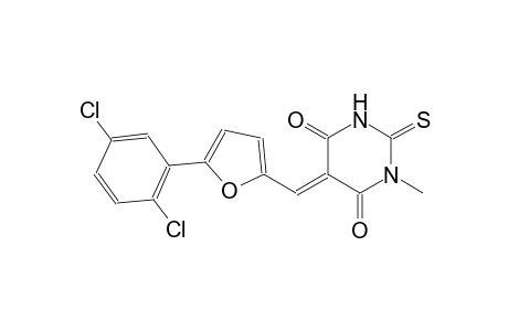 (5E)-5-{[5-(2,5-dichlorophenyl)-2-furyl]methylene}-1-methyl-2-thioxodihydro-4,6(1H,5H)-pyrimidinedione