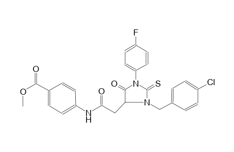 benzoic acid, 4-[[[3-[(4-chlorophenyl)methyl]-1-(4-fluorophenyl)-5-oxo-2-thioxo-4-imidazolidinyl]acetyl]amino]-, methyl ester