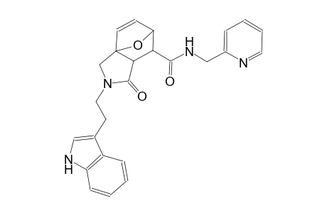 (3aS,6R)-2-(2-(1H-indol-3-yl)ethyl)-1-oxo-N-(pyridin-2-ylmethyl)-1,2,3,6,7,7a-hexahydro-3a,6-epoxyisoindole-7-carboxamide