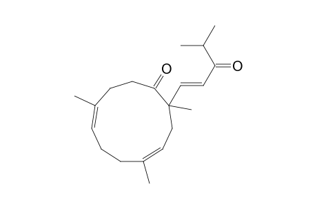 2,5,9-Trimethyl-2-(4'-methyl-3'-oxopent-1'-enyl)cycloundeca-4,8-dien-1-one