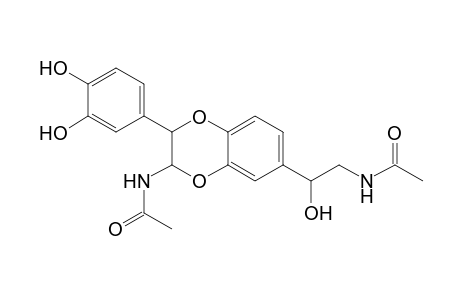 Acetamide, N-[2-[3-(acetylamino)-2-(3,4-dihydroxyphenyl)-2,3-dihydro-1,4-benzodi oxin-6-yl]-2-hydroxyethyl]-
