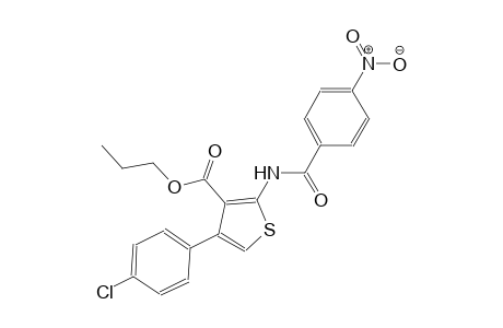 propyl 4-(4-chlorophenyl)-2-[(4-nitrobenzoyl)amino]-3-thiophenecarboxylate