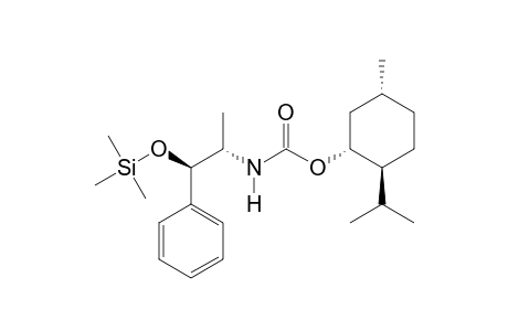 N-((-)-(1R)-Menthoxycarbonyl)-(1R,2S)-norephedrine TMS