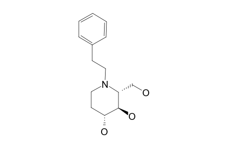 N-PHENYLETHYL-D-FAGOMINE;(2R,3R,4R)-N-PHENYLETHYL-2-HYDROXYMETHYLPIPERIDINE-3,4-DIOL