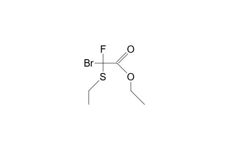 Bromo-ethylthio-fluoro-acetic acid, ethyl ester