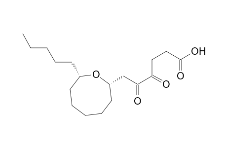 2-Oxocanehexanoic acid, .gamma.,.delta.-dioxo-8-pentyl-, cis-(.+-.)-