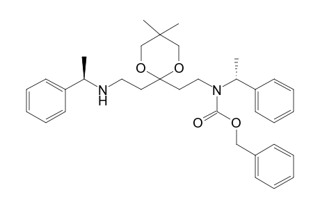 (phenylmethyl) N-[2-[5,5-dimethyl-2-[2-[[(1R)-1-phenylethyl]amino]ethyl]-1,3-dioxan-2-yl]ethyl]-N-[(1R)-1-phenylethyl]carbamate