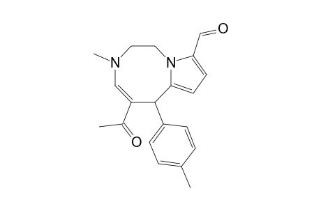 5-Acetyl-3-methyl-6-(4-methylphenyl)-1,2,3,6-tetrahy-dropyrrolo[1,2-d][1,4]diazocine-9-carbaldehyde