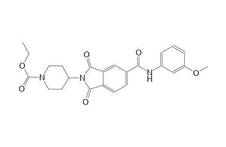 1-piperidinecarboxylic acid, 4-[1,3-dihydro-5-[[(3-methoxyphenyl)amino]carbonyl]-1,3-dioxo-2H-isoindol-2-yl]-, ethyl ester