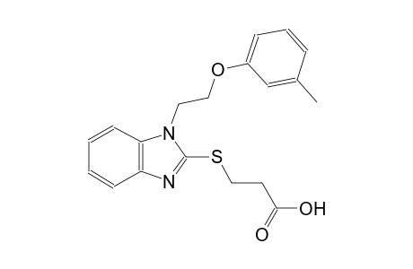 propanoic acid, 3-[[1-[2-(3-methylphenoxy)ethyl]-1H-benzimidazol-2-yl]thio]-