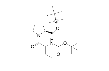 (2R)-2-(tert-Butyloxycarbonylamino)pent-4-enoic acid [(2S)-tert-butyldimethylsiloxymethylpyrrolidinyl]amide