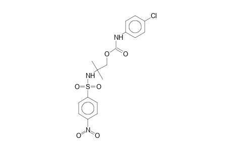 2-Methyl-2-(4-nitrobenzenesulfonamido)propyl N-(4-chlorophenyl)carbamate