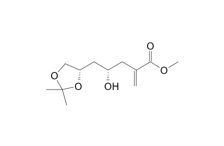 Methyl 4-hydroxy-6,7-(isopropylidenedioxy)-2-methyleneheptanoate