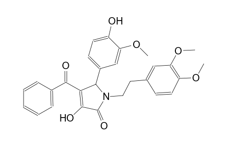 2H-pyrrol-2-one, 4-benzoyl-1-[2-(3,4-dimethoxyphenyl)ethyl]-1,5-dihydro-3-hydroxy-5-(4-hydroxy-3-methoxyphenyl)-