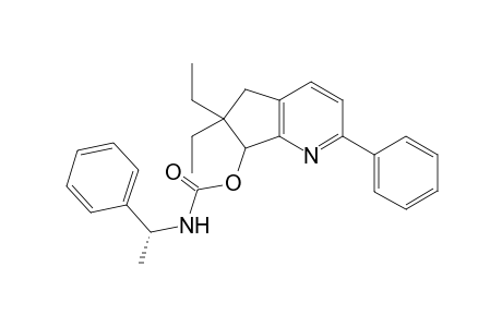 (+-)-6,6-Diethyl-7-{[N-(R)-methylbenzyl]formamidyl}oxy-2-phenyl-6,7-dihydro-5H-cyclopenta[b]pyridine
