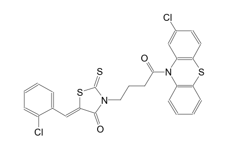 (5Z)-5-(2-chlorobenzylidene)-3-[4-(2-chloro-10H-phenothiazin-10-yl)-4-oxobutyl]-2-thioxo-1,3-thiazolidin-4-one