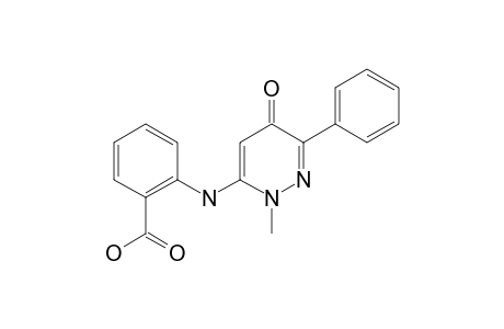 2-[(5-keto-2-methyl-6-phenyl-pyridazin-3-yl)amino]benzoic acid