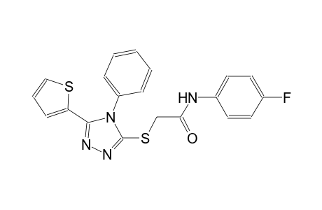 N-(4-fluorophenyl)-2-{[4-phenyl-5-(2-thienyl)-4H-1,2,4-triazol-3-yl]sulfanyl}acetamide