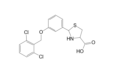 2-[3-(2,6-dichlorobenzyl)oxyphenyl]thiazolidin-3-ium-4-carboxylate