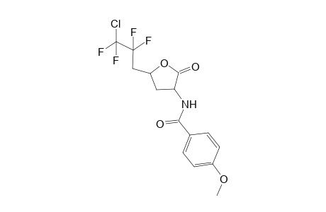 N-(5-(3-chloro-2,2,3,3-tetrafluoropropyl)-2-oxotetrahydrofuran-3-yl)-4-methoxybenzamide