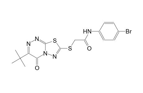 acetamide, N-(4-bromophenyl)-2-[[3-(1,1-dimethylethyl)-4-oxo-4H-[1,3,4]thiadiazolo[2,3-c][1,2,4]triazin-7-yl]thio]-