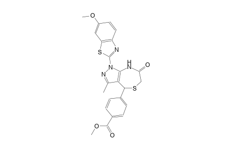 benzoic acid, 4-[4,6,7,8-tetrahydro-1-(6-methoxy-2-benzothiazolyl)-3-methyl-7-oxo-1H-pyrazolo[3,4-e][1,4]thiazepin-4-yl]-, methyl ester