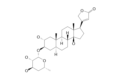 2.alpha.-Hydroxy-uzarigenin-3-(4,6-dideoxy.beta.-D-arabino-hexopyranoside)