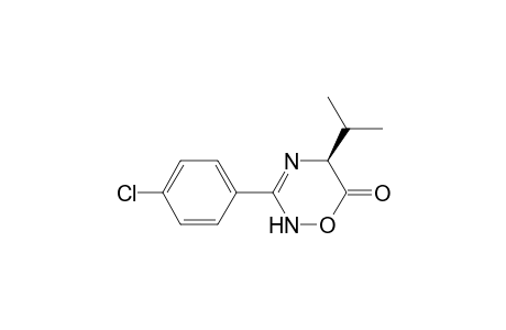 6H-1,2,4-Oxadiazin-6-one, 3-(4-chlorophenyl)-2,5-dihydro-5-(1-methylethyl)-, (S)-