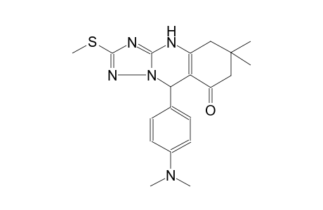9-(4-Dimethylaminophenyl)-6,6-dimethyl-2-methylsulfanyl-1,5,7,9-tetrahydro-[1,2,4]triazolo[5,1-b]quinazolin-8-one
