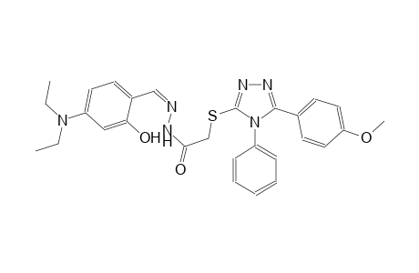 acetic acid, [[5-(4-methoxyphenyl)-4-phenyl-4H-1,2,4-triazol-3-yl]thio]-, 2-[(Z)-[4-(diethylamino)-2-hydroxyphenyl]methylidene]hydrazide