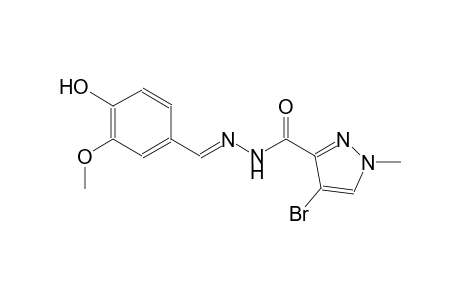 4-bromo-N'-[(E)-(4-hydroxy-3-methoxyphenyl)methylidene]-1-methyl-1H-pyrazole-3-carbohydrazide