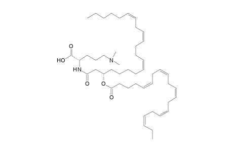 Yendolipin [(2S)-2-[(3R)-3-[(5Z,8Z,11Z,14Z,17Z)-5,8,11,14,17-icopentaenoyloxy]-(8Z,11Z,14Z)-8,11,14-icosatrienoylamino]-5-trimethylammoniopentanoate]