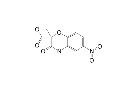 3,4-DIHYDRO-2-METHYL-6-NITRO-3-OXO-2H-1,4-BENZOXAZINE-2-CARBOXYLIC-ACID