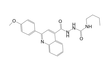 N-butyl-2-{[2-(4-methoxyphenyl)-4-quinolinyl]carbonyl}hydrazinecarboxamide
