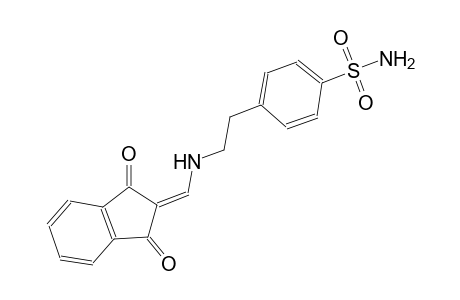 4-(2-{[(1,3-dioxo-1,3-dihydro-2H-inden-2-ylidene)methyl]amino}ethyl)benzenesulfonamide