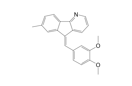 (5Z)-5-(3,4-Dimethoxybenzylidene)-7-methyl-5H-indeno[1,2-b]pyridine