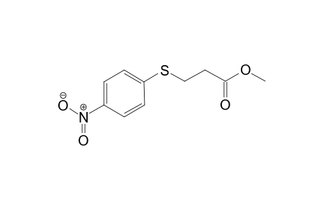 methyl 3-(p-nitrophenylmercapto)propionate