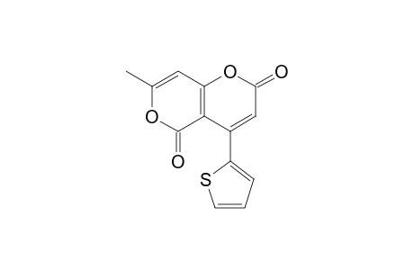 4-(Thiophene-2-yl)-7-methyl-pyrano[4,3-b]pyran-2,5-dione