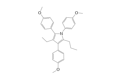 1,2,4-Tris(4-methoxyphenyl)-3-ethyl-5-propyl-1H-pyrrole