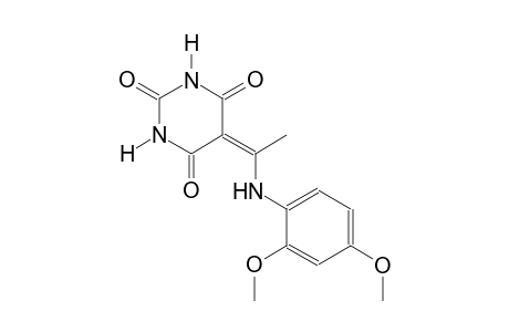 5-[1-(2,4-dimethoxyanilino)ethylidene]-2,4,6(1H,3H,5H)-pyrimidinetrione