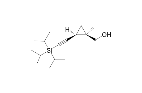 {(1R*,2R*)-1-Methyl-2-[(triisopropylsilyl)ethynyl]cyclopropyl}methanol